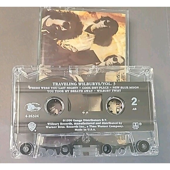 Vintage Traveling Wilburys Volume 3 Cassette Tape Petty Dylan 1990 Warner Bros - Picture 4 of 4